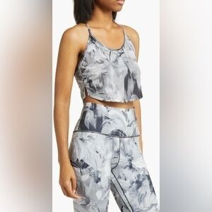 Nike one black ocean bliss Dri-fit Athletic crop top size small